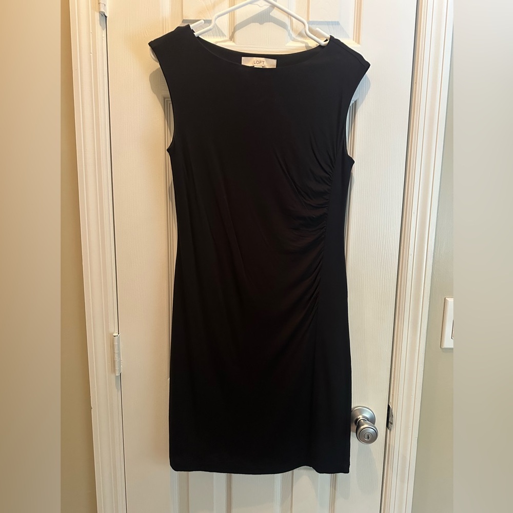 LOFT Black Sleeveless Mini Dress size S